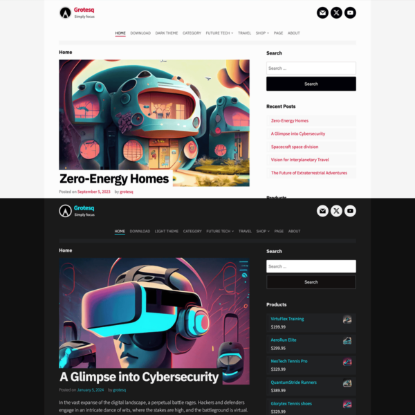 grotesq wordpress theme